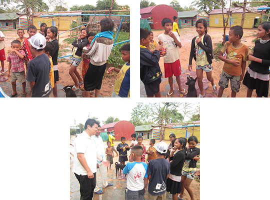 シェムリアップ近郊の孤児院でのボランティア活動